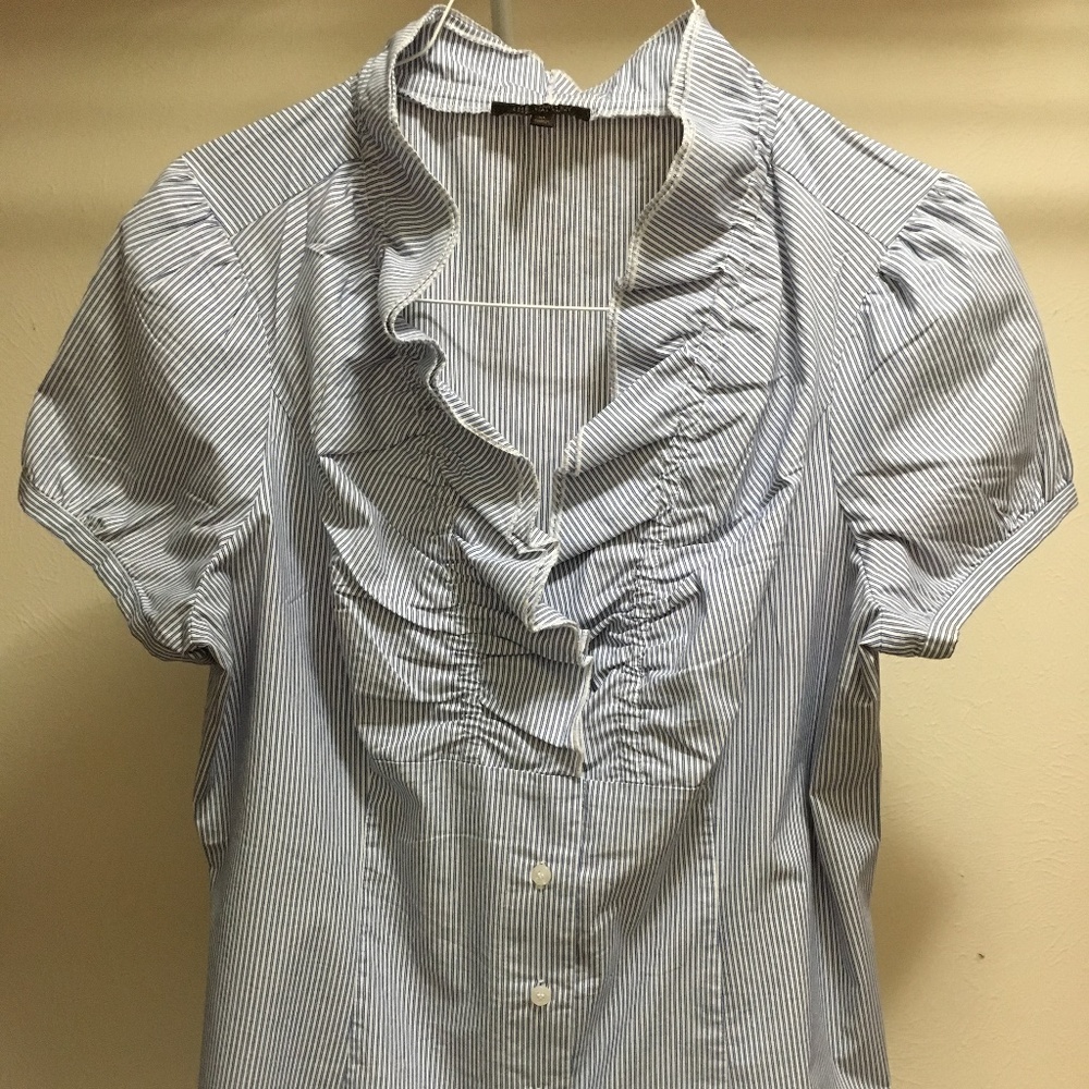 THE LIMITED ESSENTIAL SHIRT XLARGE BLUE STRIPE S/S